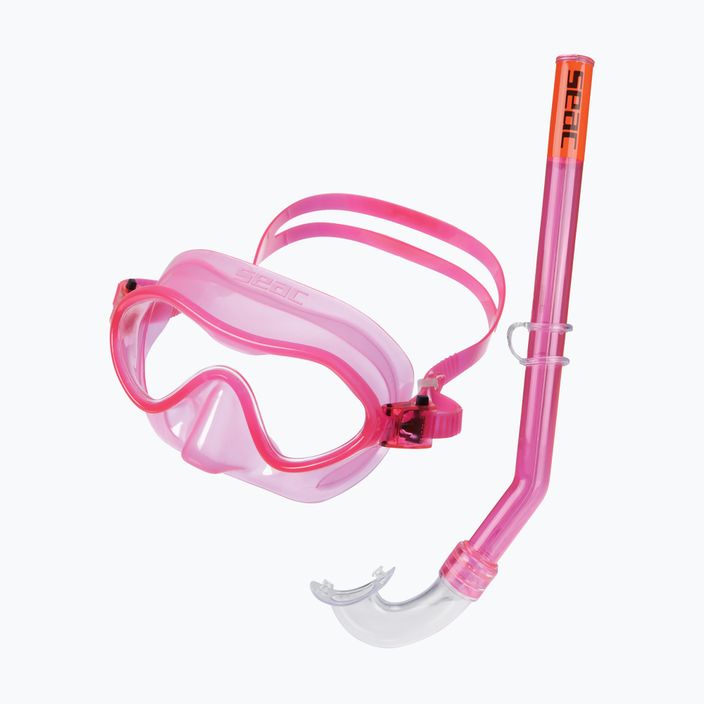 Zestaw do snorkelingu dziecięcy SEAC Baia pink