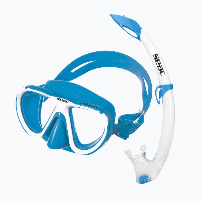 Zestaw do snorkelingu dziecięcy SEAC Bella light blue