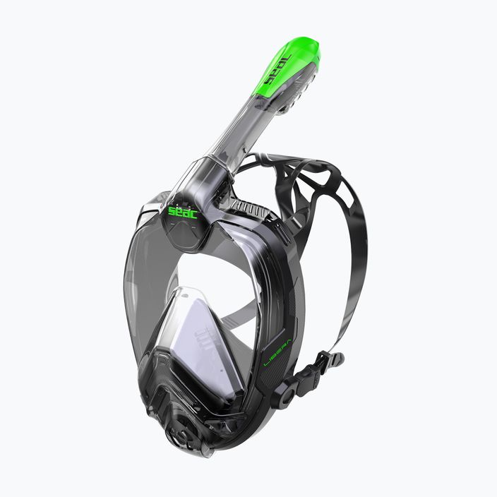 Maska pełnotwarzowa do snorkelingu SEAC Libera black/green lime