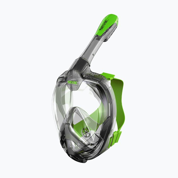 Maska pełnotwarzowa do snorkelingu SEAC Magica grey clear/green lime