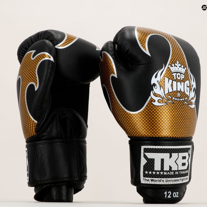Rękawice bokserskie Top King Muay Thai Empower black/gold 7