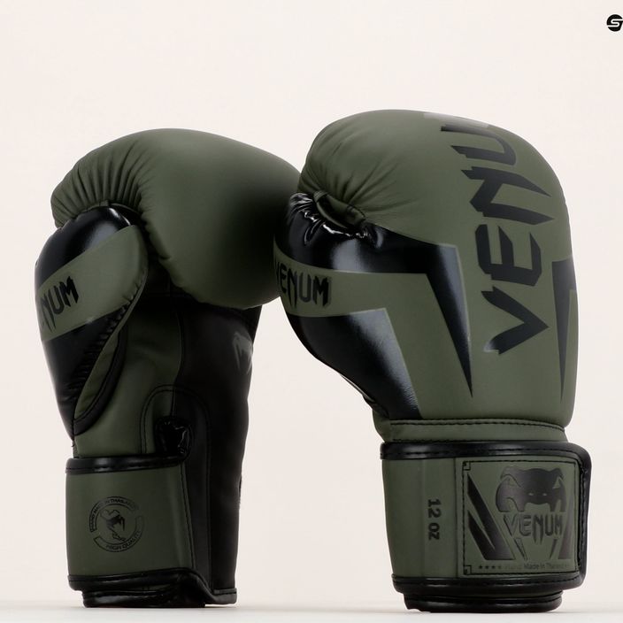 Rękawice bokserskie Venum Elite khaki/black 13