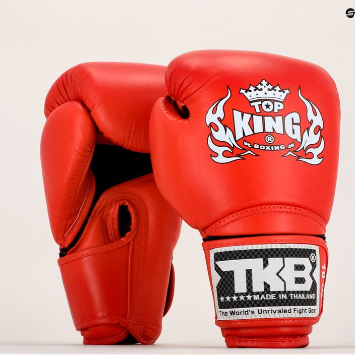 Rękawice bokserskie Top King Muay Thai Super Air red 7