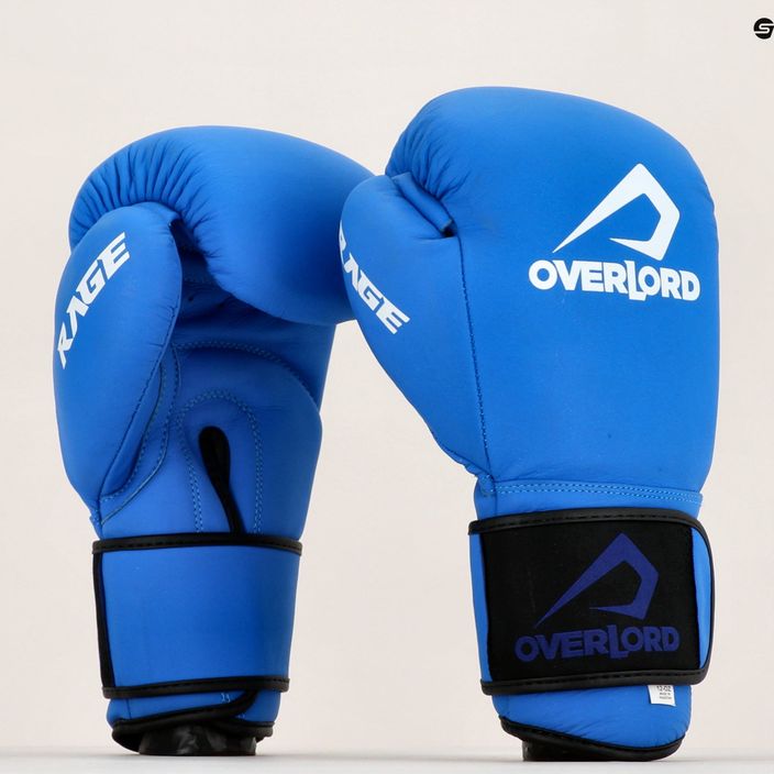 Rękawice bokserskie Overlord Rage niebieskie 10