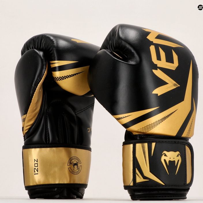 Rękawice bokserskie męskie Venum Challenger 3.0 black/gold 7