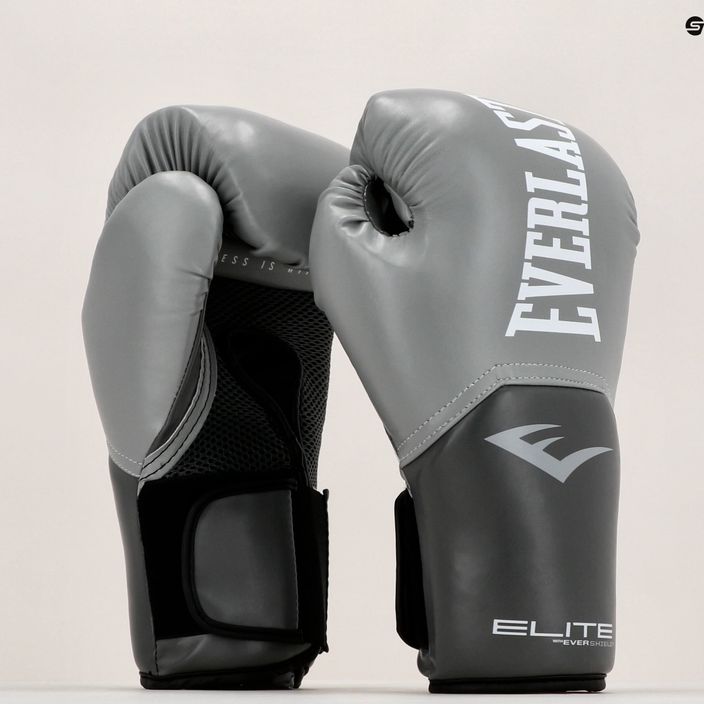 Rękawice bokserskie Everlast Pro Style Elite 2 szare EV2500 6