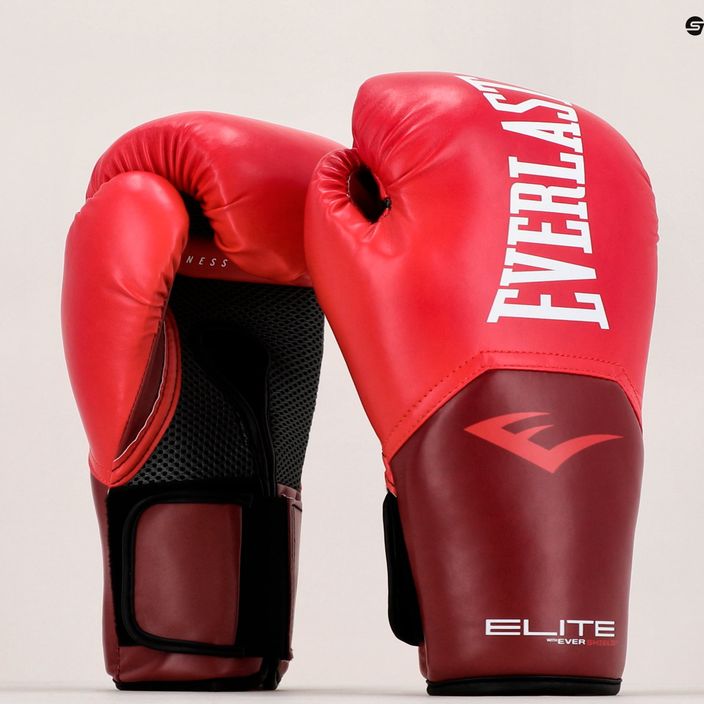 Rękawice bokserskie Everlast Pro Style Elite 2 czerwone EV2500 7
