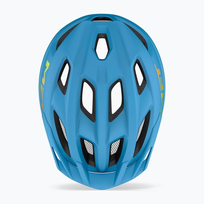 Kask rowerowy MET dziecięcy Crackerjack niebiesko-żółty 3HM147CE00UNCI1 9