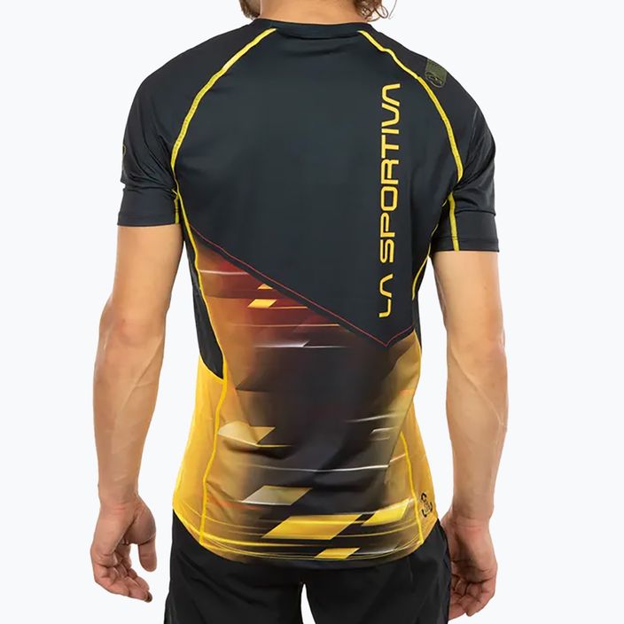 Koszulka do biegania męska La Sportiva Wave black/yellow 4