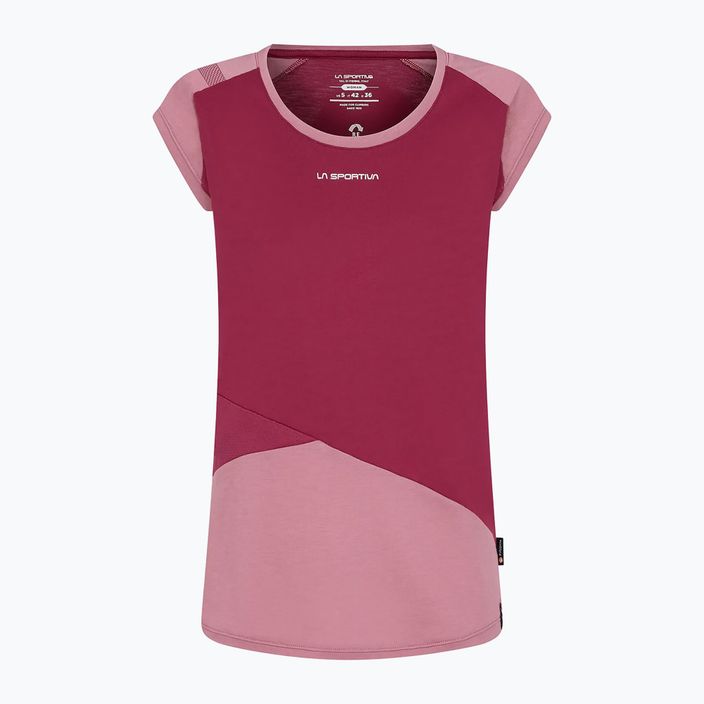 Koszulka wspinaczkowa damska La Sportiva Hold red plum blush 5