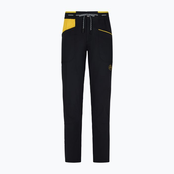 Spodnie wspinaczkowe męskie La Sportiva Talus black/yellow 6