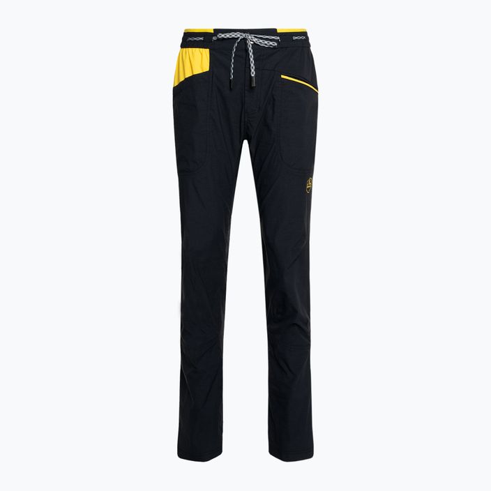 Spodnie wspinaczkowe męskie La Sportiva Talus black/yellow