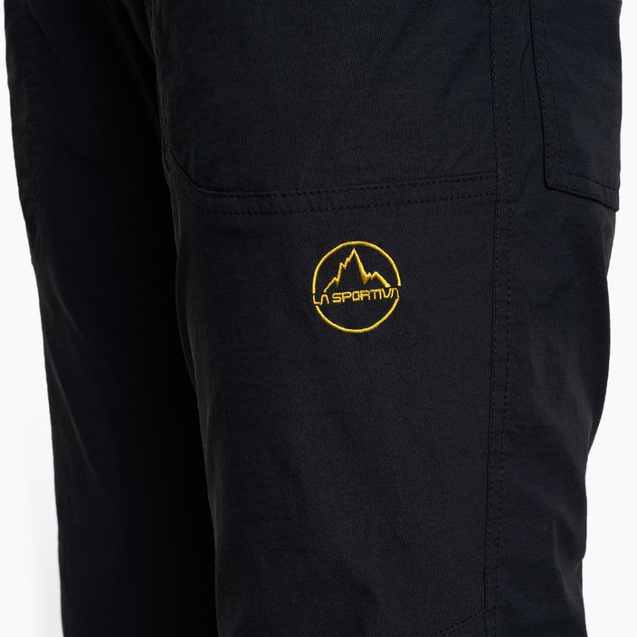 Spodnie wspinaczkowe męskie La Sportiva Talus black/yellow 4