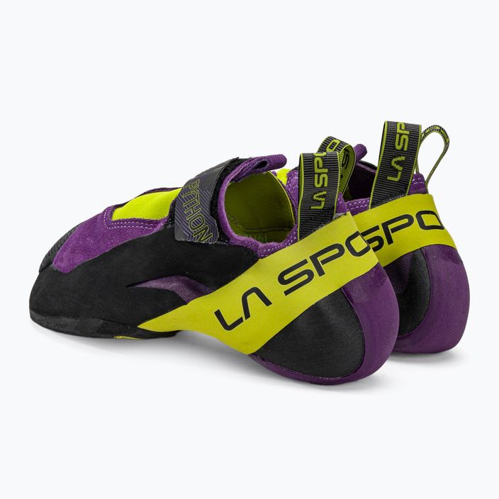 Buty wspinaczkowe męskie La Sportiva Python purple/lime punch 3