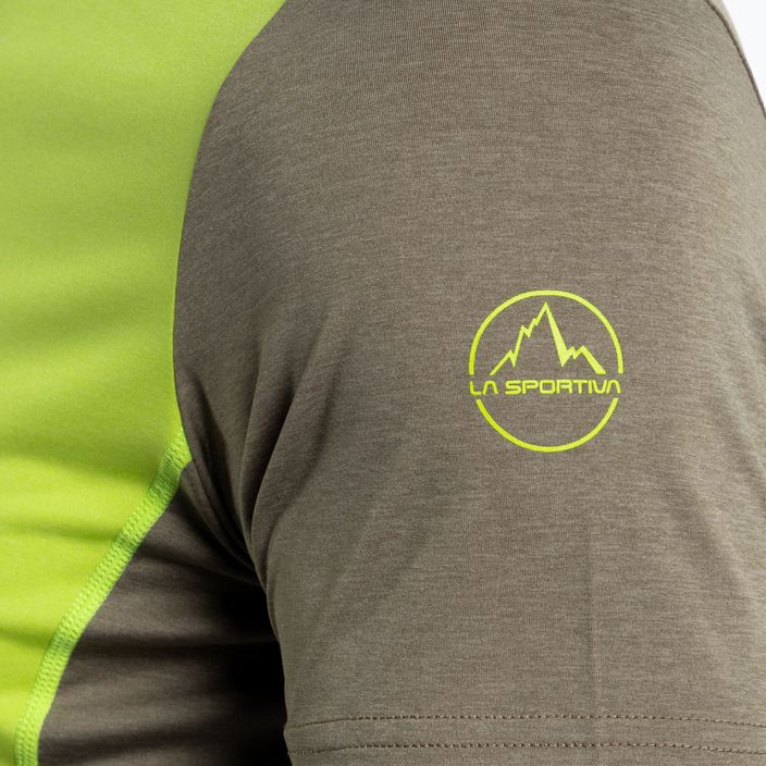 Koszulka do biegania męska La Sportiva Tracer lime punch/turtle 3
