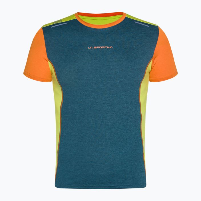 Koszulka do biegania męska La Sportiva Tracer storm blue/lime punch