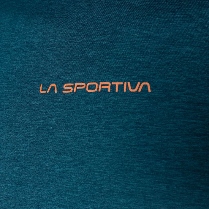 Koszulka do biegania męska La Sportiva Tracer storm blue/lime punch 3
