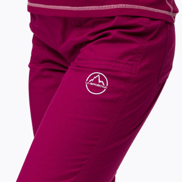 Spodnie wspinaczkowe damskie La Sportiva Itaca red plum blush 4