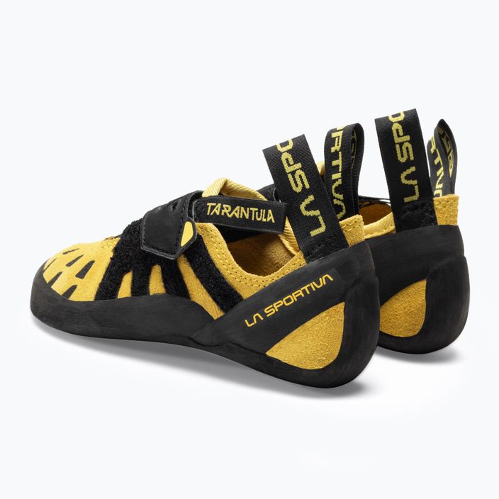 Buty wspinaczkowe dziecięce La Sportiva Tarantula JR yellow/black 3