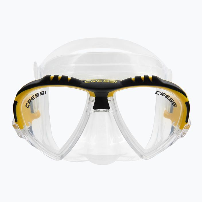 Maska do nurkowania Cressi Matrix clear/yellow 2