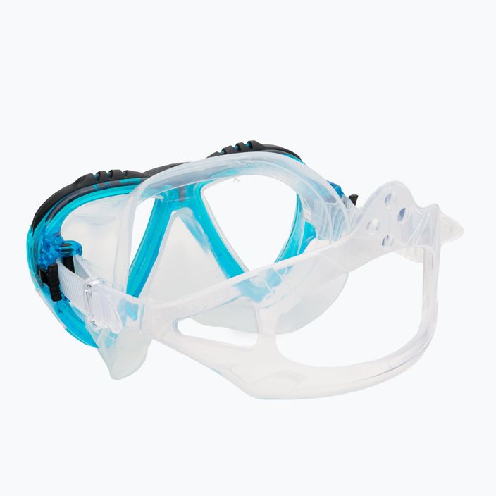 Maska do nurkowania Cressi Lince clear/aquamarine 4