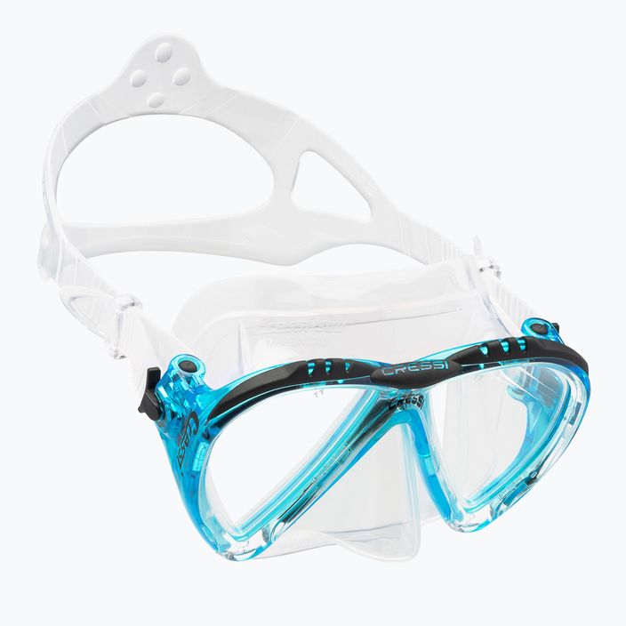 Maska do nurkowania Cressi Lince clear/aquamarine 6