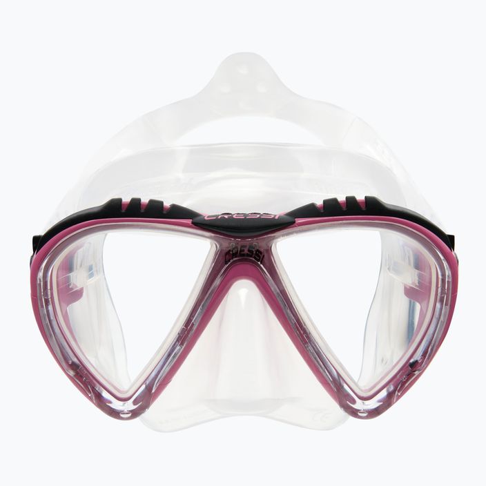 Maska do nurkowania Cressi Lince clear/pink 2