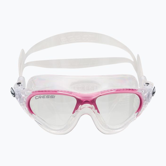 Maska do pływania Cressi Cobra clear/clear/pink 2