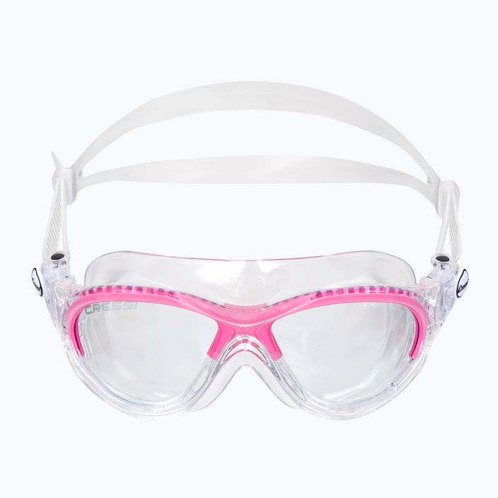 Maska do pływania dziecięca Cressi Mini Cobra clear/pink 2