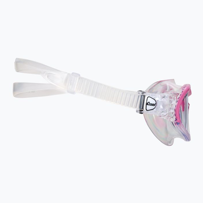 Maska do pływania dziecięca Cressi Mini Cobra clear/pink 3