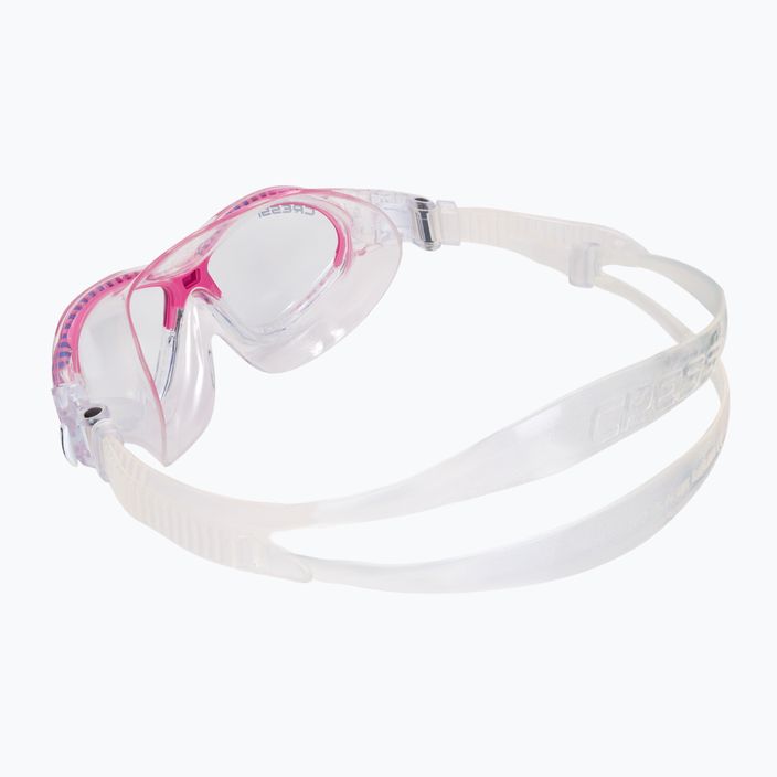 Maska do pływania dziecięca Cressi Mini Cobra clear/pink 4