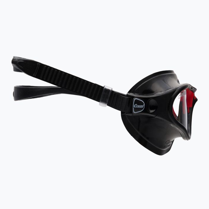 Maska do pływania Cressi Cobra black/black/red 3