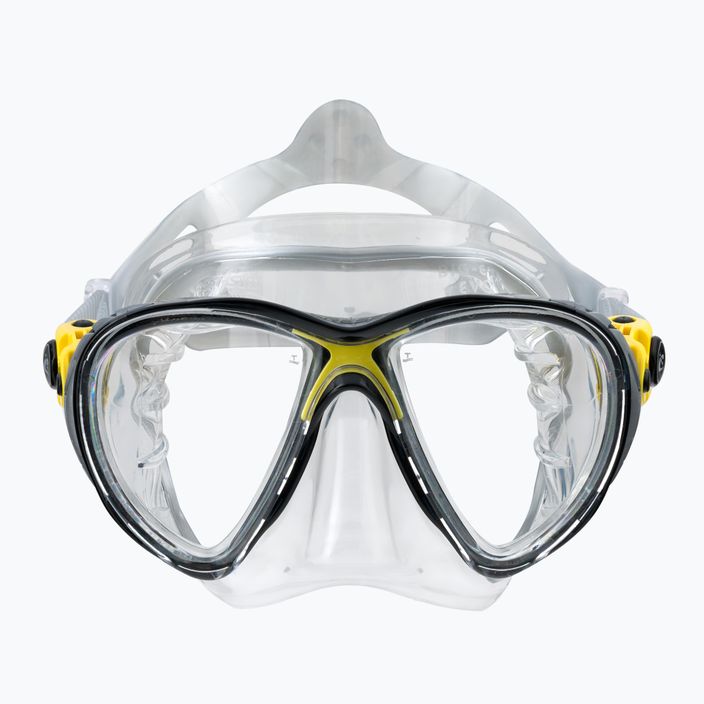 Maska do nurkowania Cressi Big Eyes Evolution crystal/yellow 2