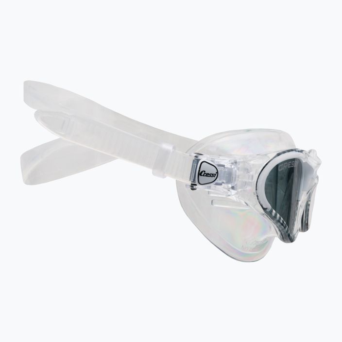 Maska do pływania Cressi Cobra clear/clear white smoked 3
