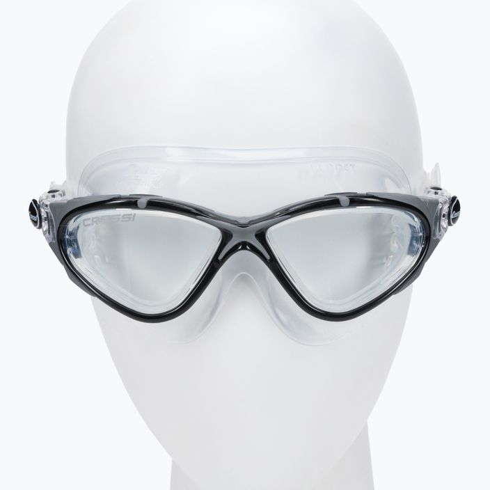 Maska do pływania Cressi Planet sil. clear/black/silver