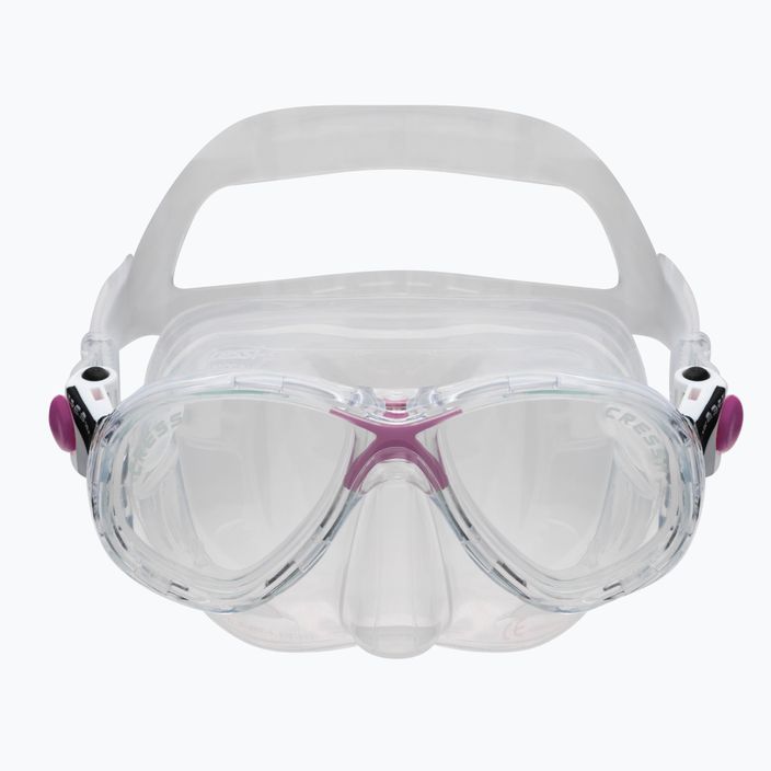 Zestaw do snorkelingu dziecięcy Cressi Marea + Top clear/pink 2