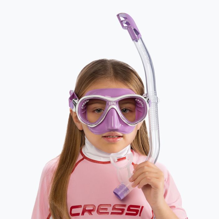 Zestaw do snorkelingu dziecięcy Cressi Marea + Top lilac 3