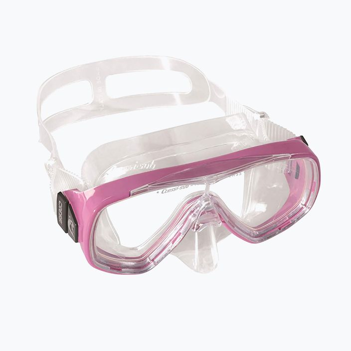 Zestaw do snorkelingu dziecięcy Cressi Ondina + Top clear/pink 10