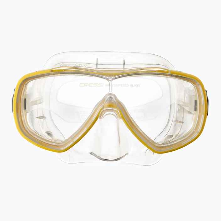 Maska do nurkowania Cressi Onda clear/yellow 2