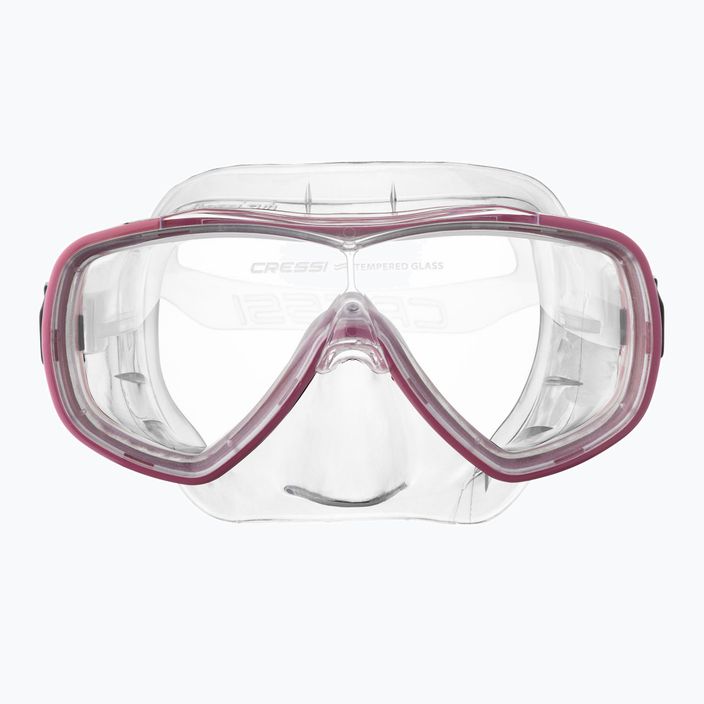 Maska do nurkowania Cressi Onda clear/pink 2