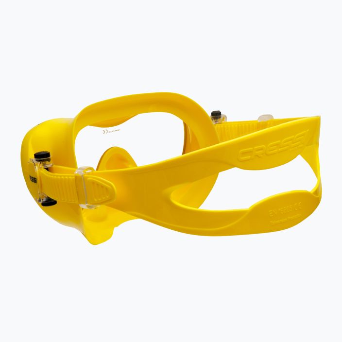 Maska do nurkowania Cressi F1 żółta ZDN281010 4