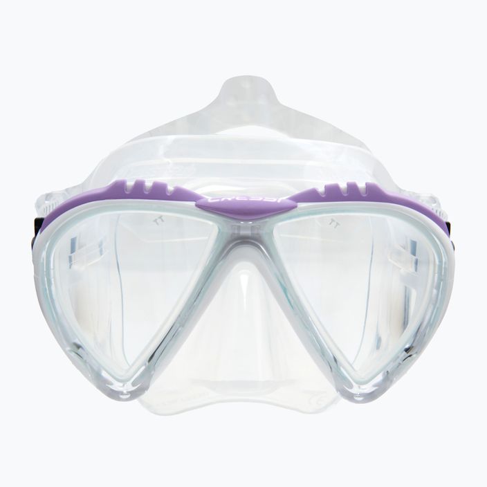 Maska do nurkowania Cressi Lince clear/white/lilac 2