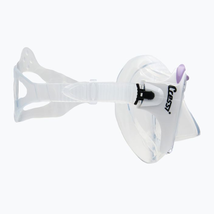 Maska do nurkowania Cressi Lince clear/white/lilac 3