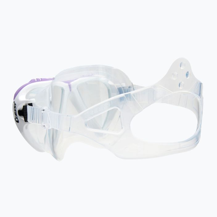 Maska do nurkowania Cressi Lince clear/white/lilac 4