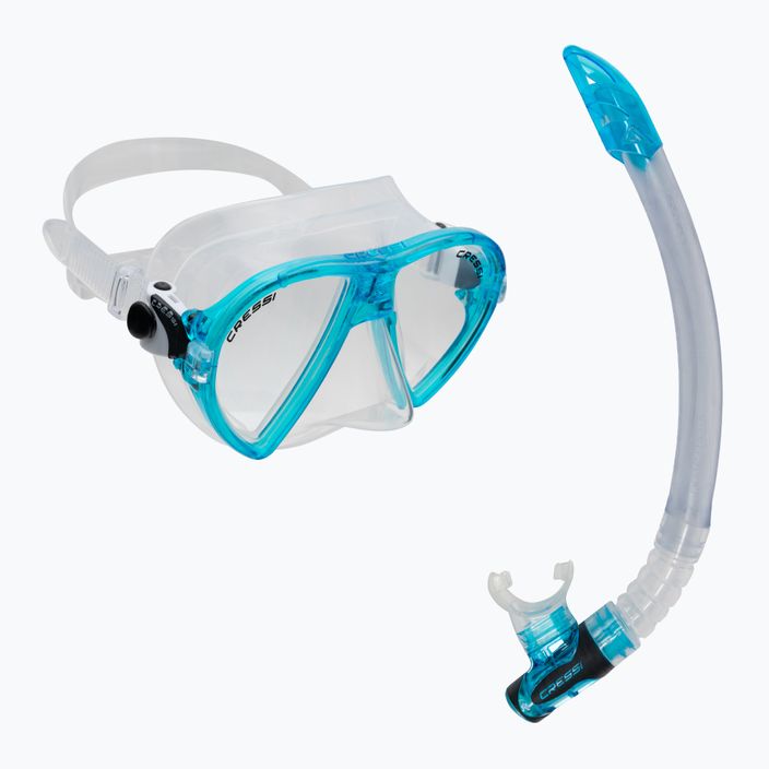 Zestaw do snorkelingu Cressi Ocean + Gamma clear/aquamarine