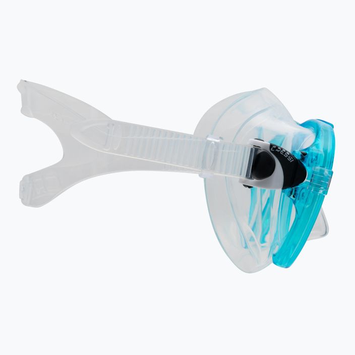 Zestaw do snorkelingu Cressi Ocean + Gamma clear/aquamarine 3