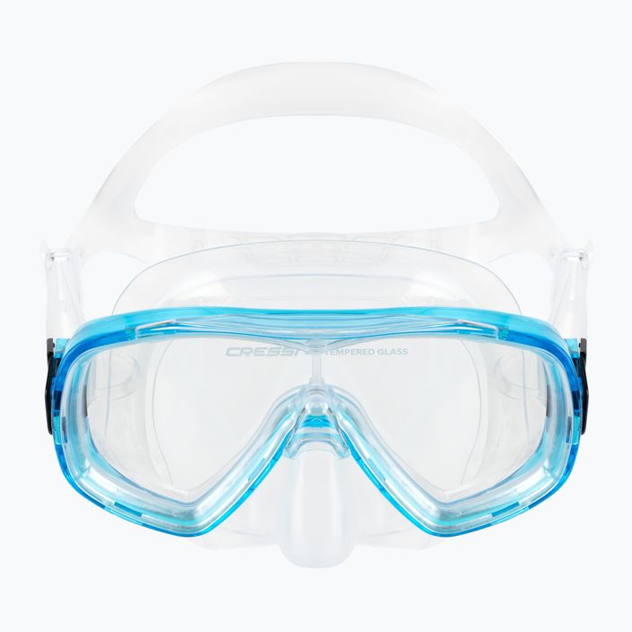Zestaw do snorkelingu dziecięcy Cressi Ondina + Top clear/aquamarine 2