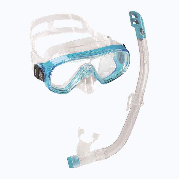Zestaw do snorkelingu dziecięcy Cressi Ondina + Top clear/aquamarine 9