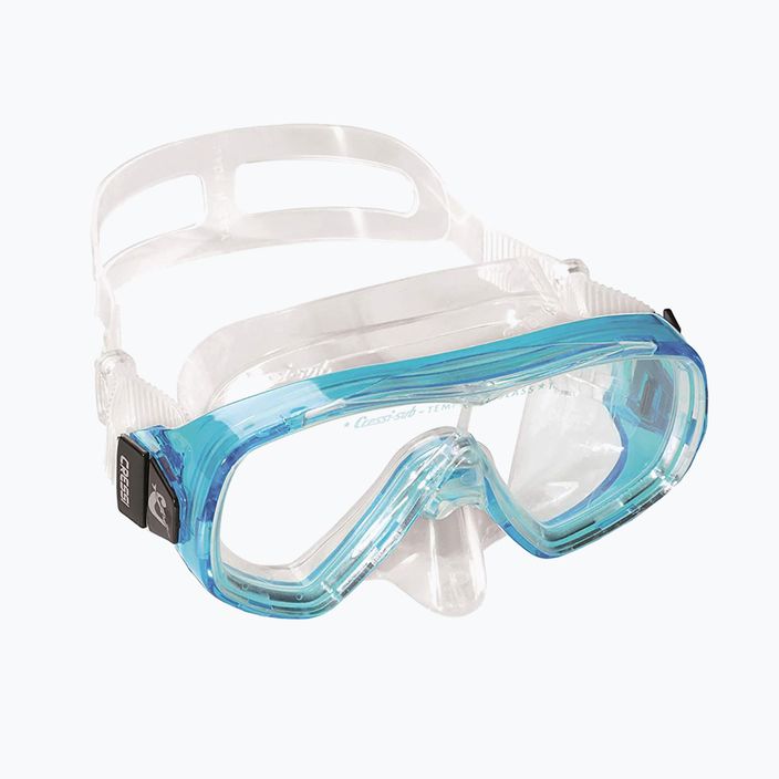 Zestaw do snorkelingu dziecięcy Cressi Ondina + Top clear/aquamarine 10