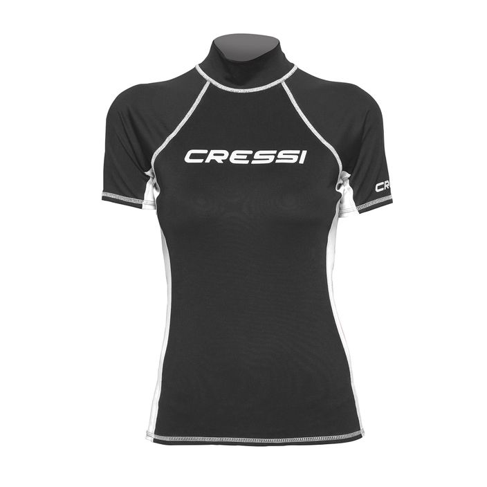 Koszulka do pływania damska Cressi Rash Guard S/SL black/white 2